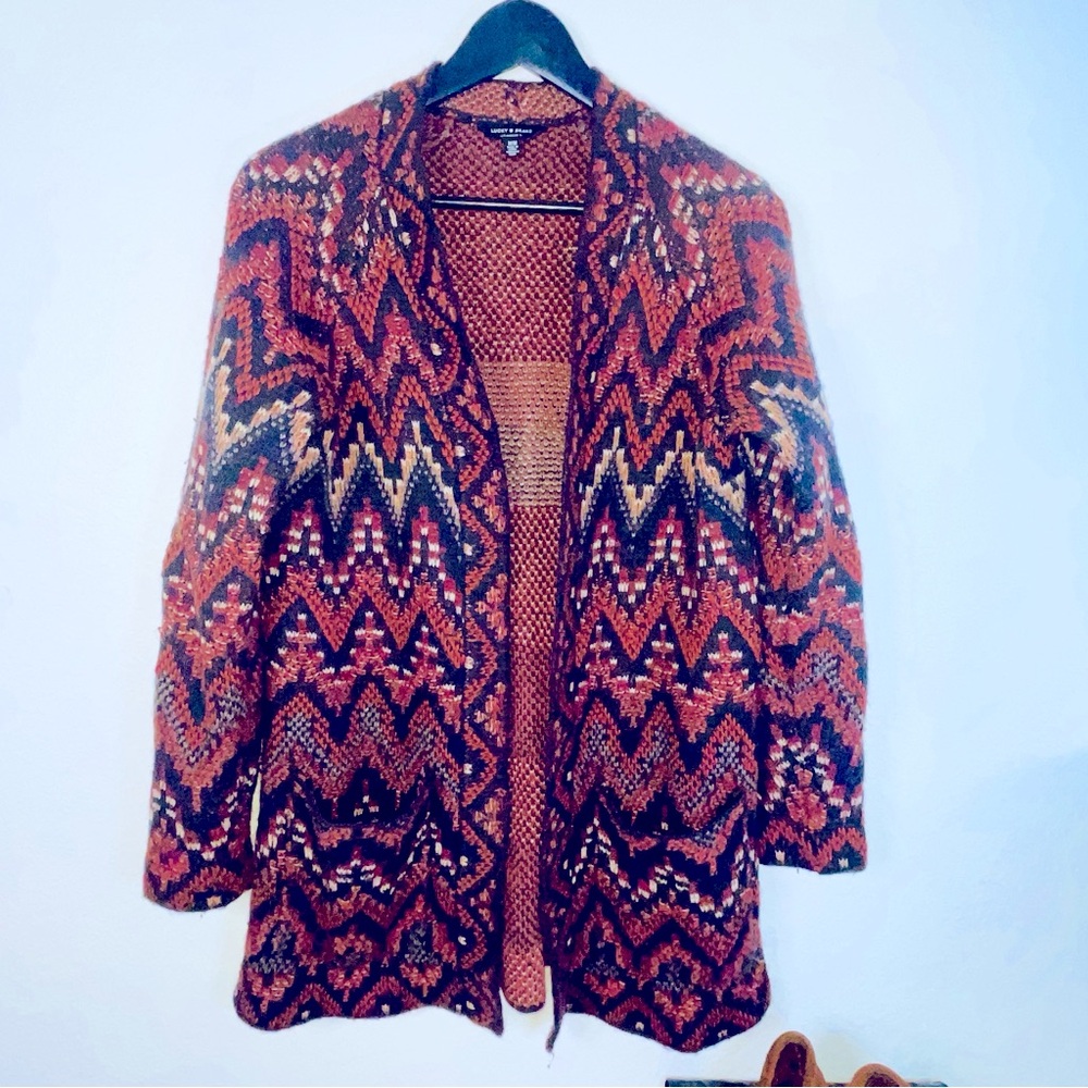 LUCKY Cozy Cardigan Multi Print perfect for autumn